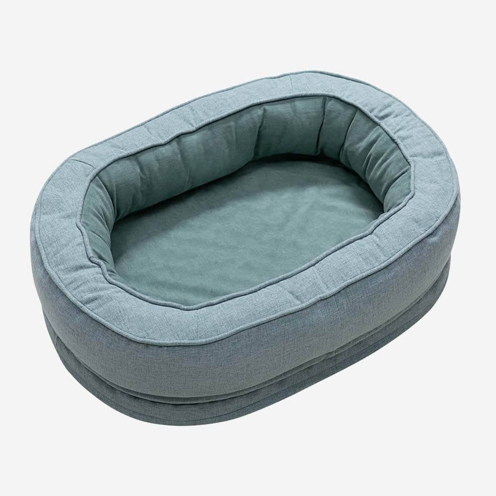 Panier pour chien orthopédique en forme de beignet