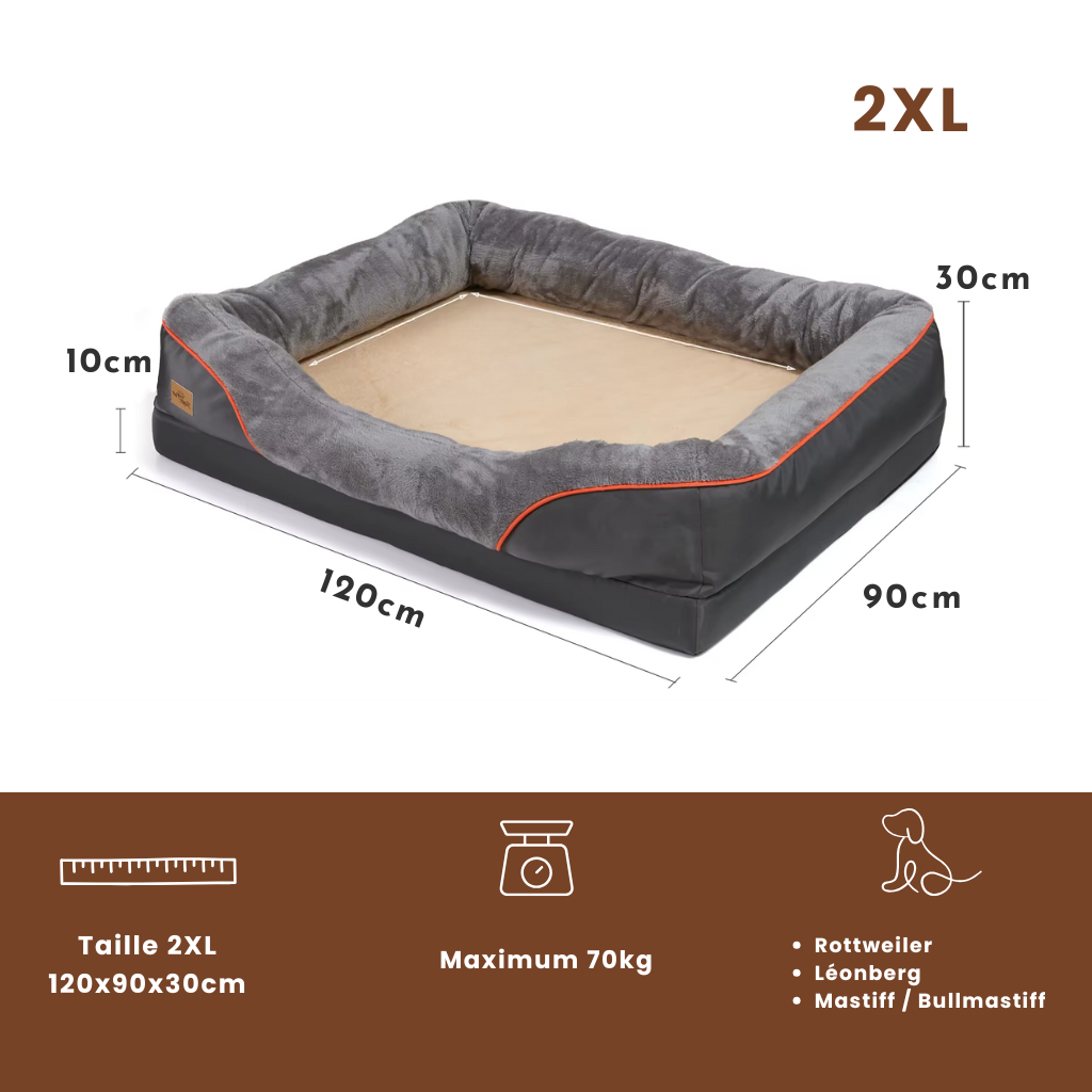 Panier pour chien orthopédique