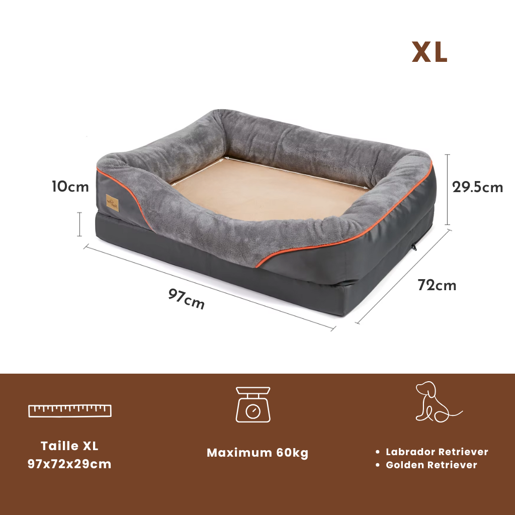 Panier pour chien orthopédique