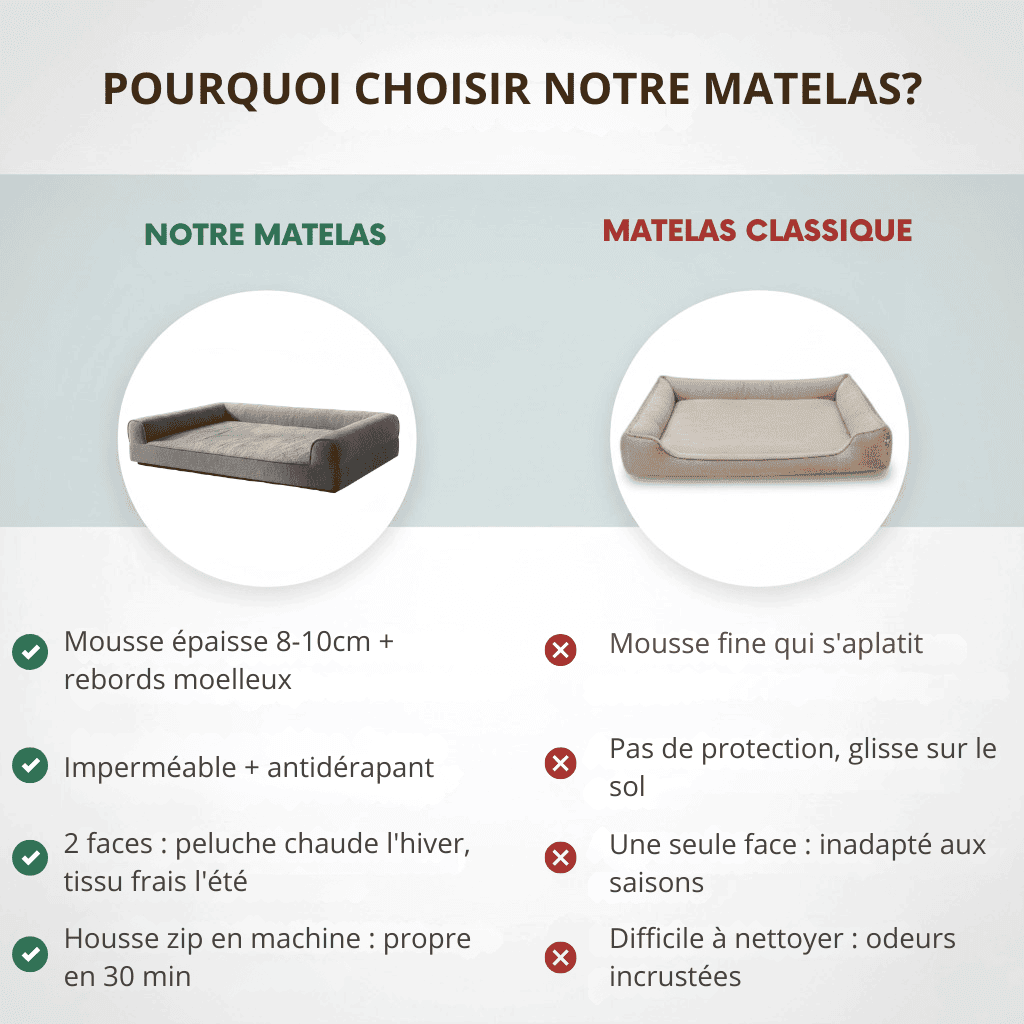 Matelas pour chien orthopédique - Woofylife