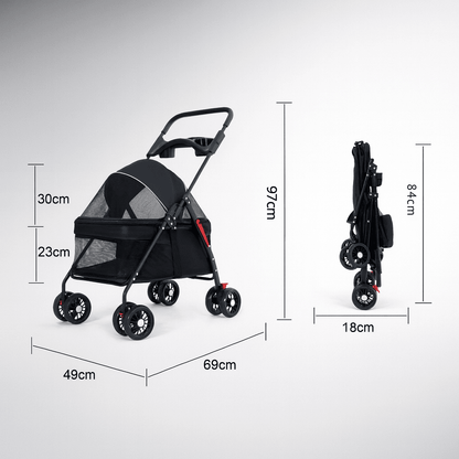 Poussette pour chien tout terrain - Woofylife