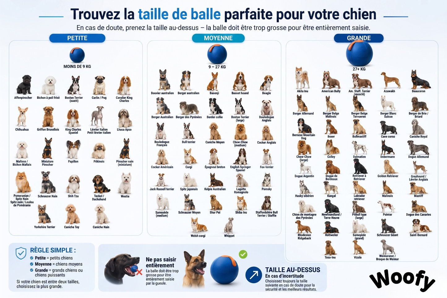Balle géante indestructible Woofylife