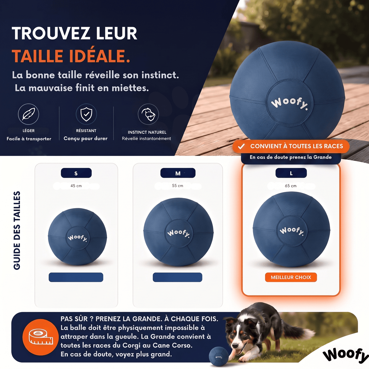 Balle géante Woofylife