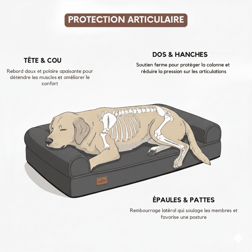 Matelas pour chien orthopédique - Woofylife
