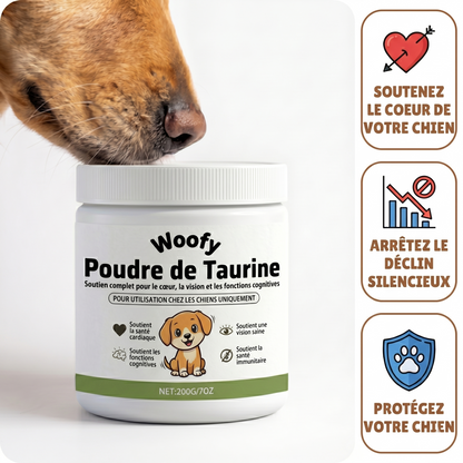 Stoppez le déclin de votre chien avec la taurine Woofy Life™